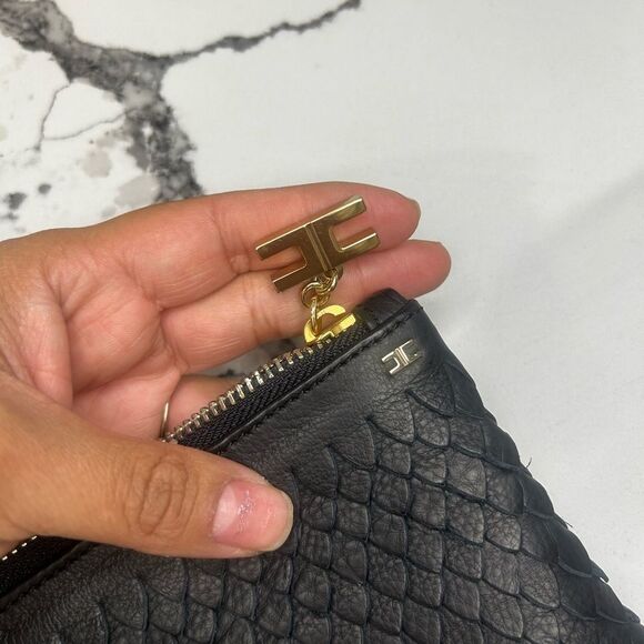 Elisabetta Franchi Scaled Leather clutch bag. - Picture 5 of 5